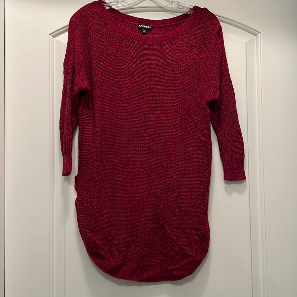 Express Tunic 3/4 Sleeve Sweater